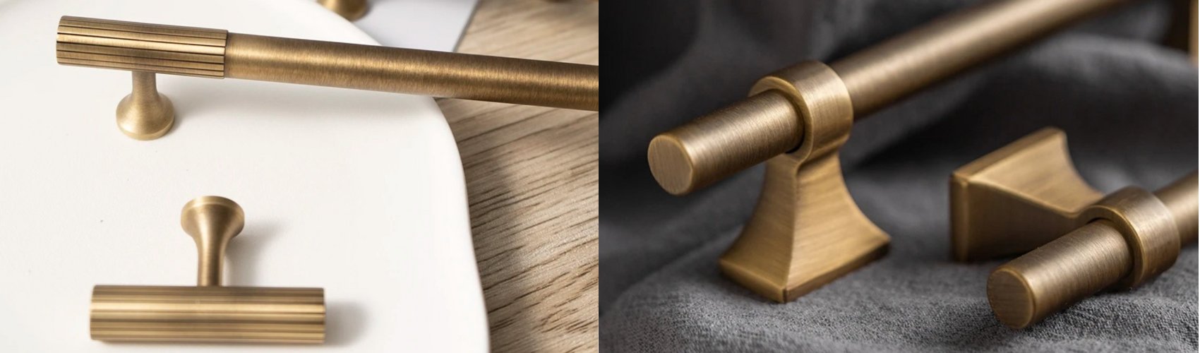 Brass Pull Handles for Cabinets & Doors