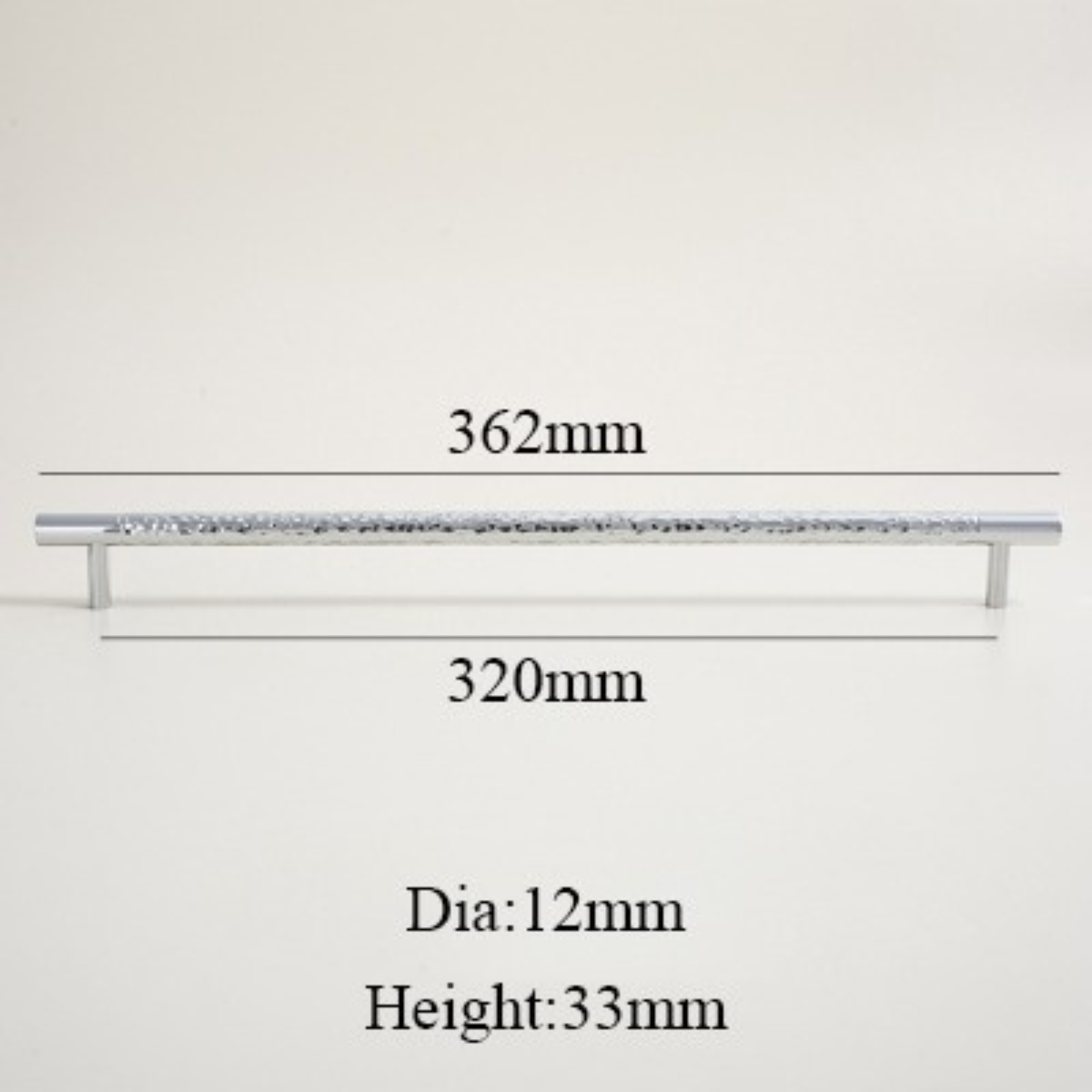 Hammered Chrome Cabinet Pulls | Decus