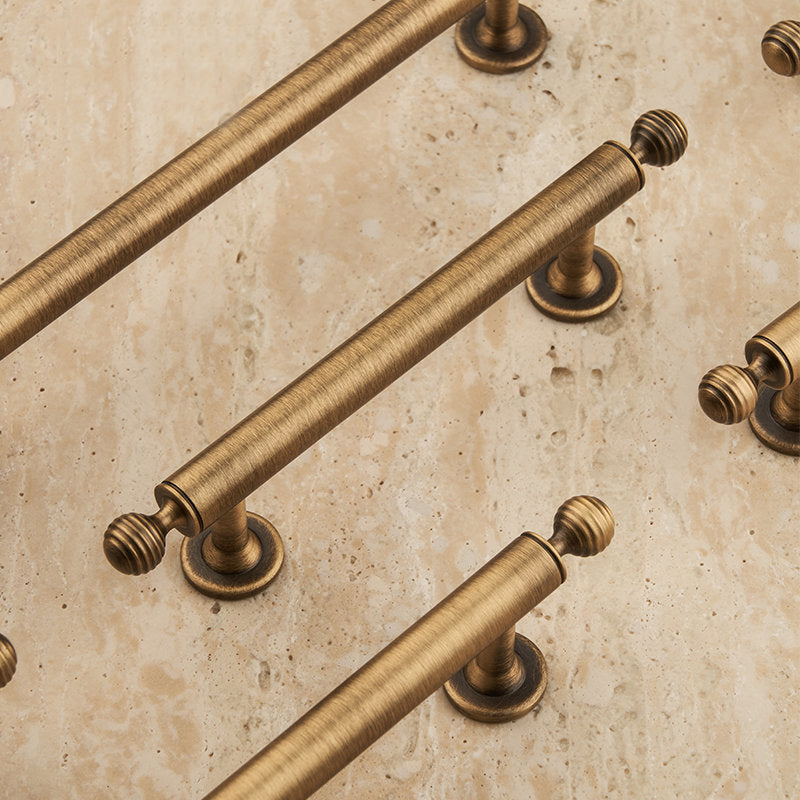 Antique brass cabinet pulls