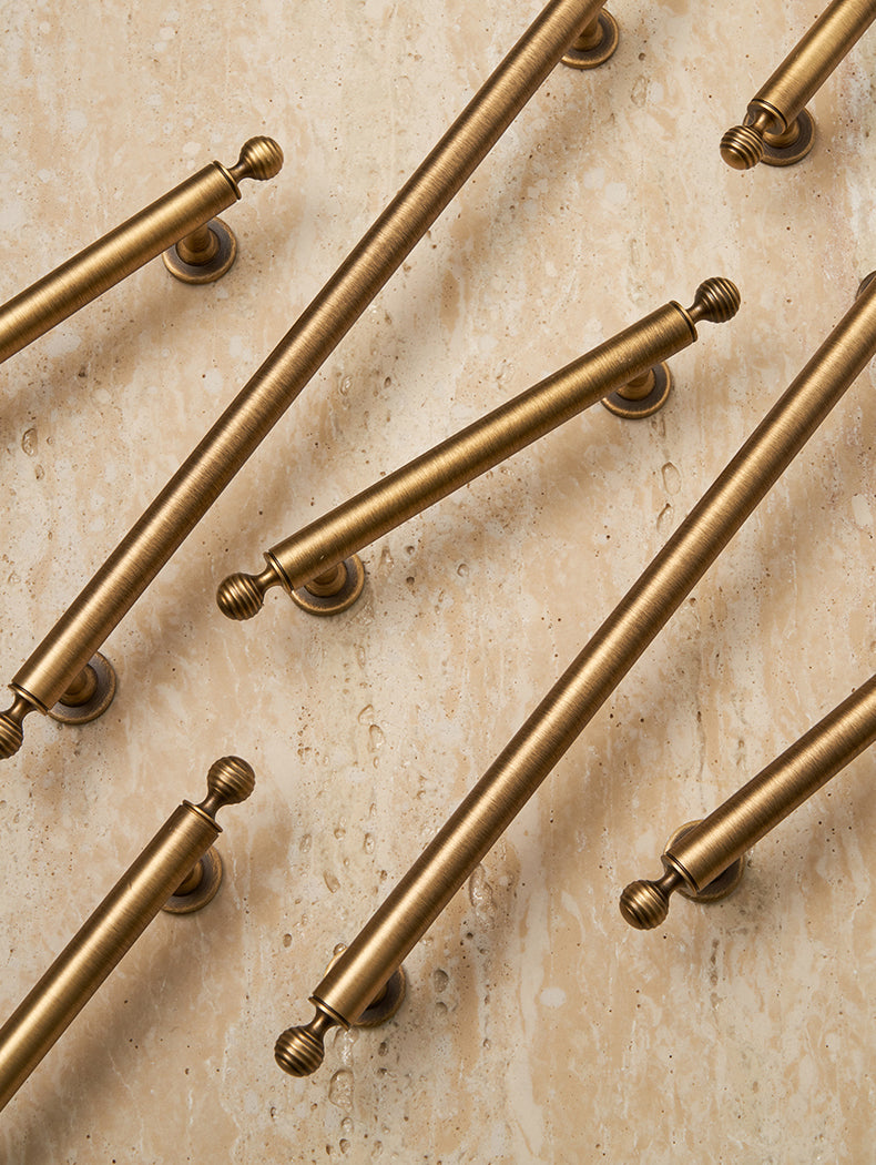Antique Brass Cabinet Pulls | Beehive | Aurea Caelum