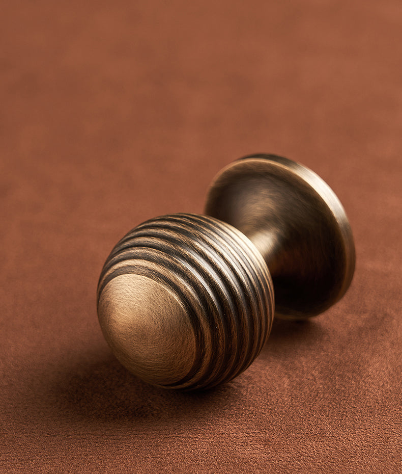 Antique brass door knob