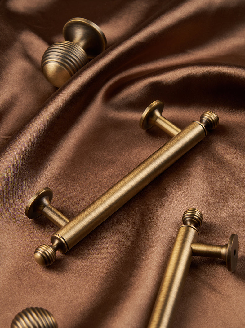Antique Brass Cabinet Pulls | Beehive | Aurea Caelum