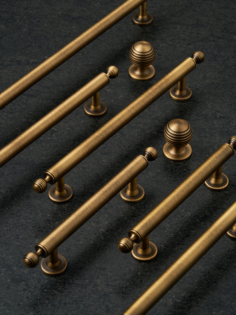 Antique Brass Cabinet Pulls | Beehive | Aurea Caelum