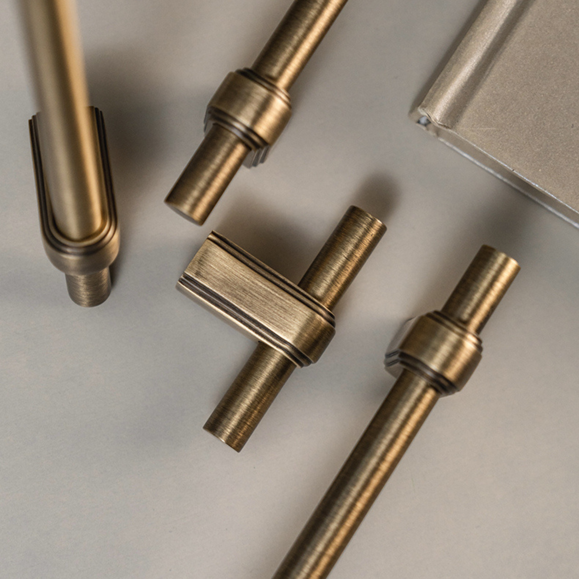 Antique Brass Chunky Handles | Solis