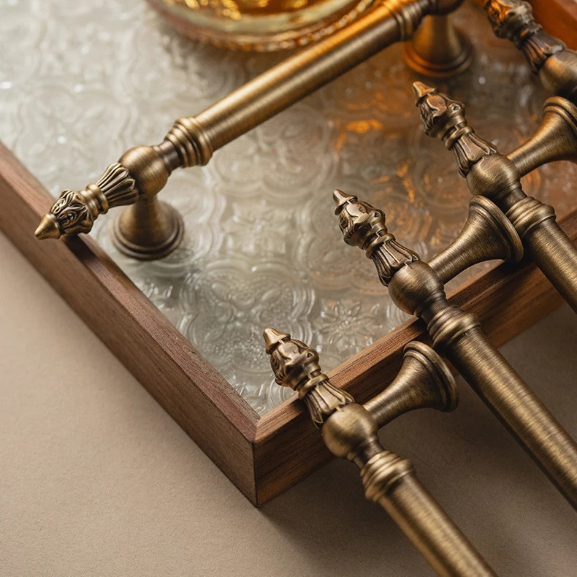 Pointed Antique Brass Pulls | Orno