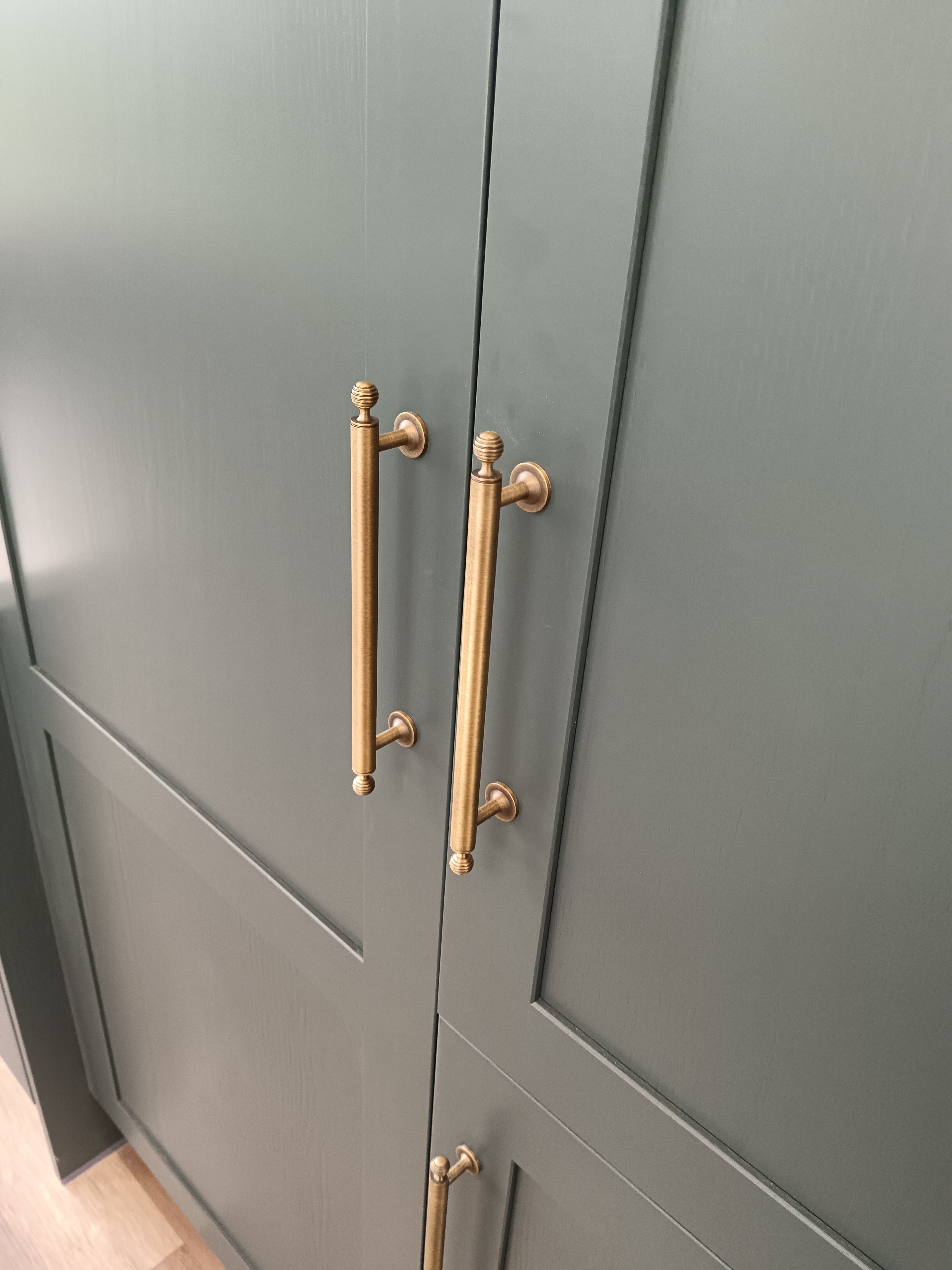 Antique Brass Cabinet Pulls | Beehive | Aurea Caelum