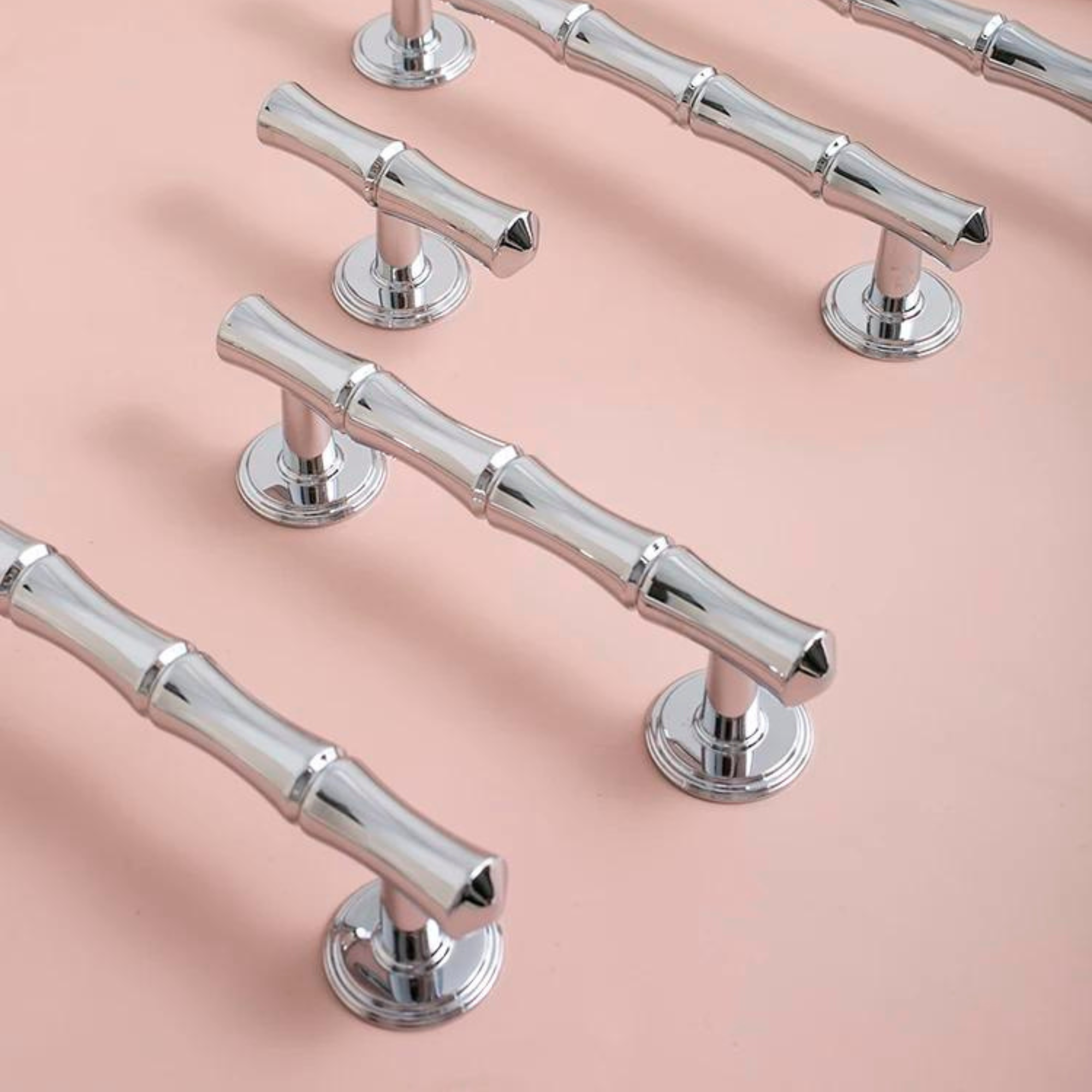 Polished Chrome Bamboo Pulls | Ferula