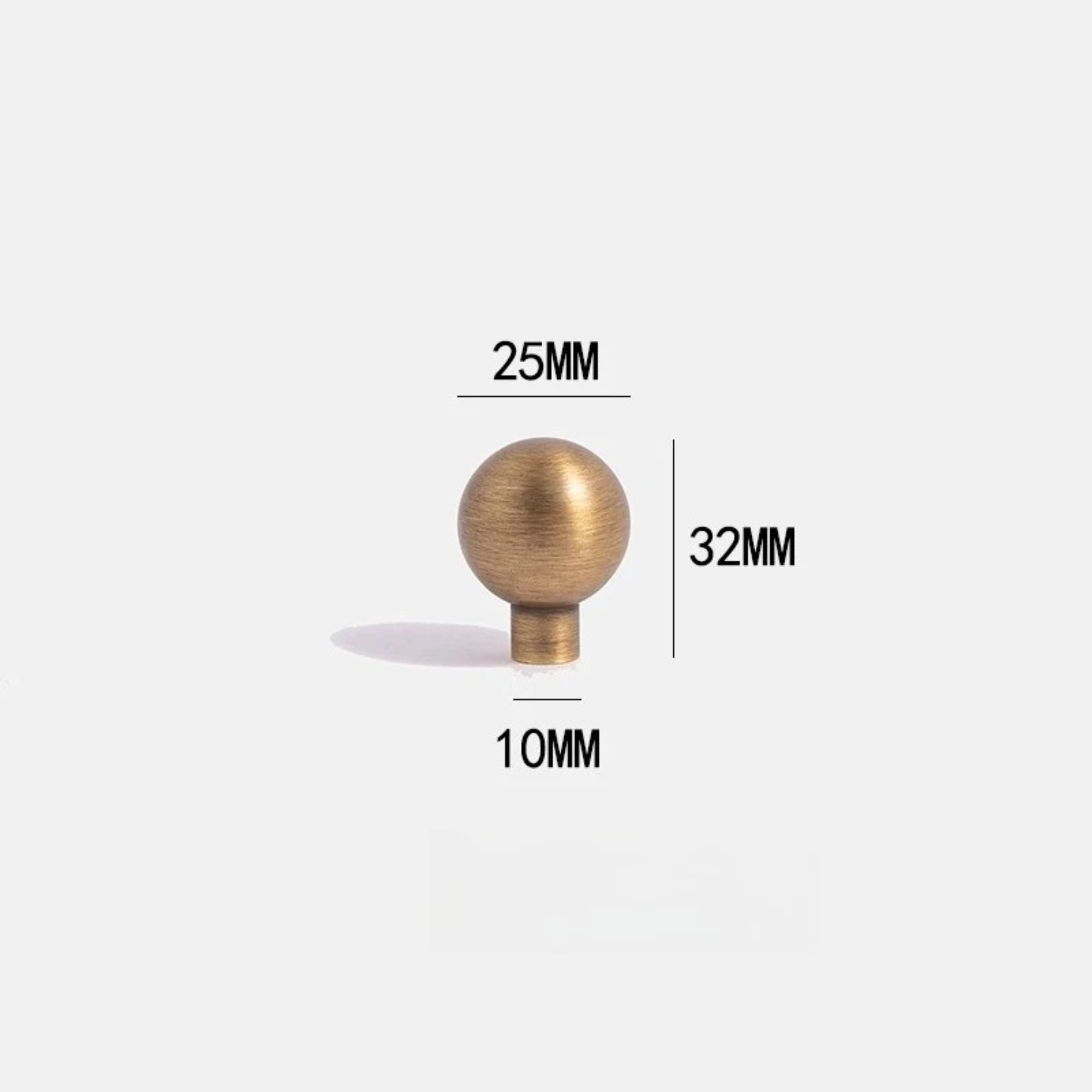 Antique Brass Pulls With Sphere End | Corona