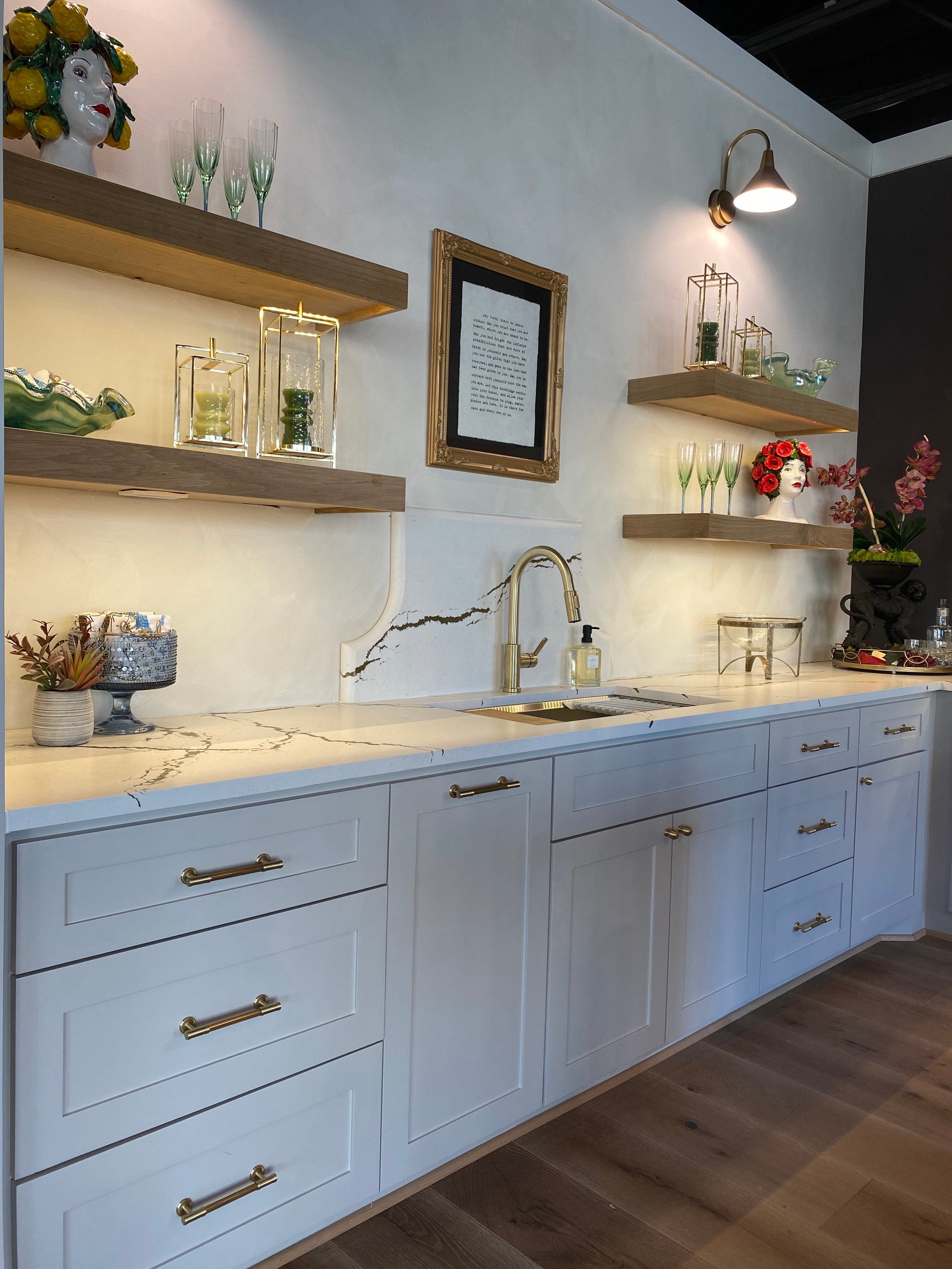 Customer kitchen with Luminara handles