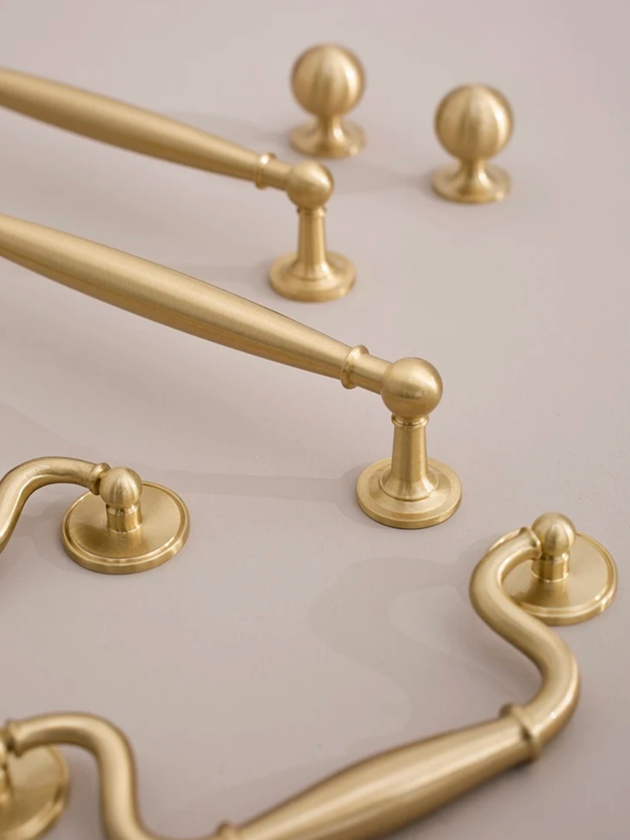 Brushed Brass Cabinet Pulls | Fides