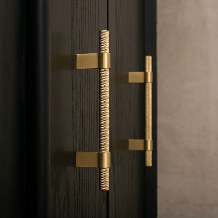 Brass Gold, Silver, Antique Gold & Black Knurled Internal Door Lever Handles