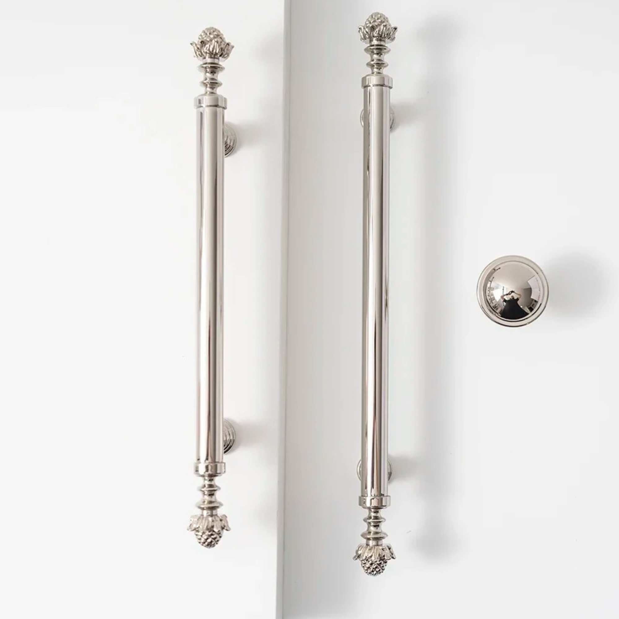 Polished Chrome Pinecone Pulls | Pinea