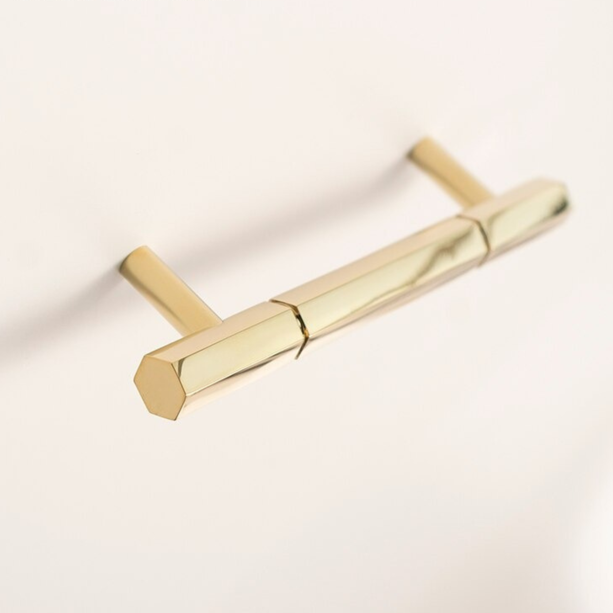 Polished Brass Hexagonal Handles | Lautitia