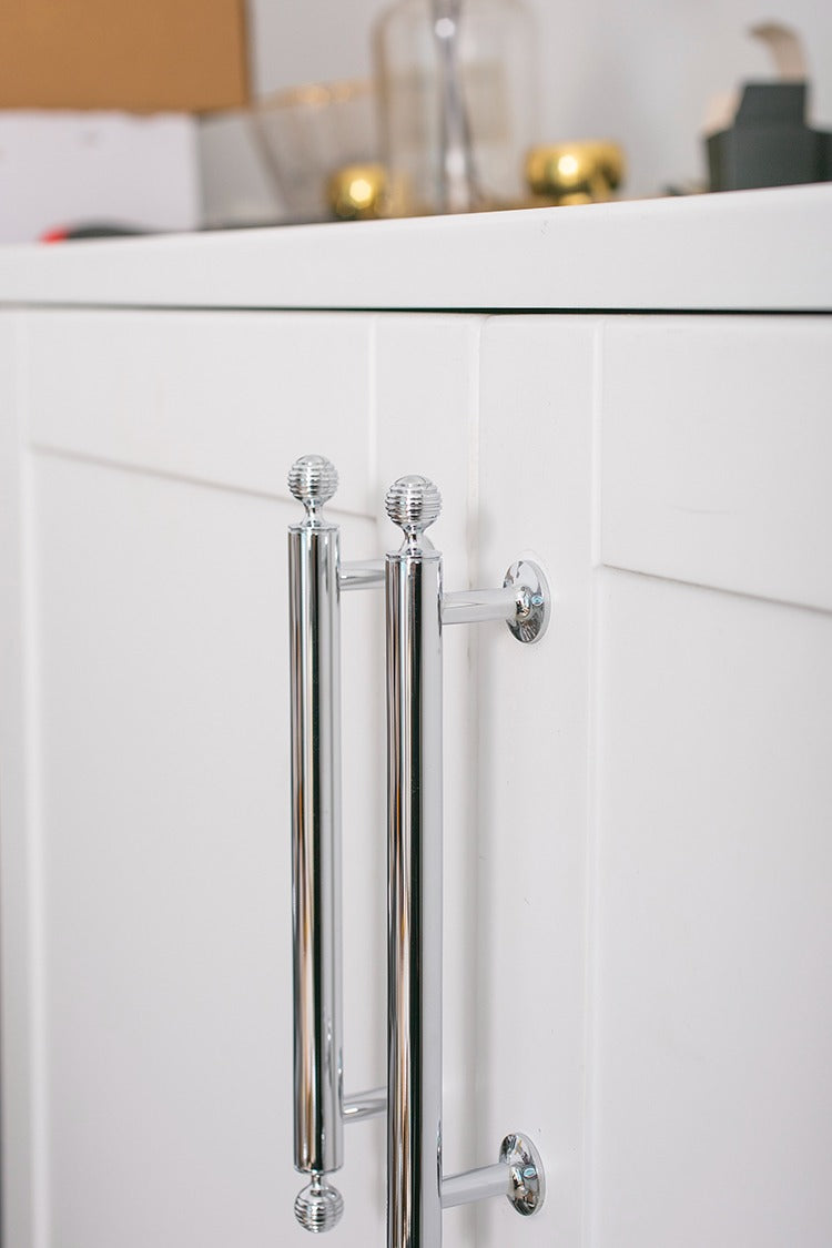 Polished Chrome Cabinet Pulls | Beehive | Aurea Caelum