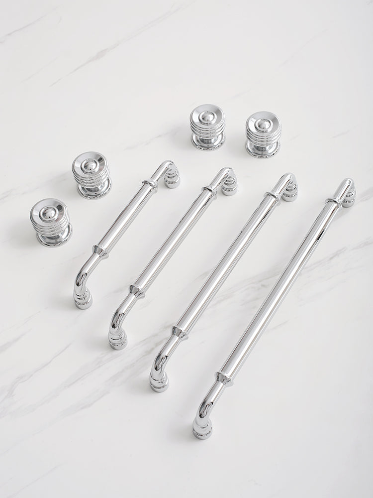 Polished Chrome Curved Pull Handles | Curva