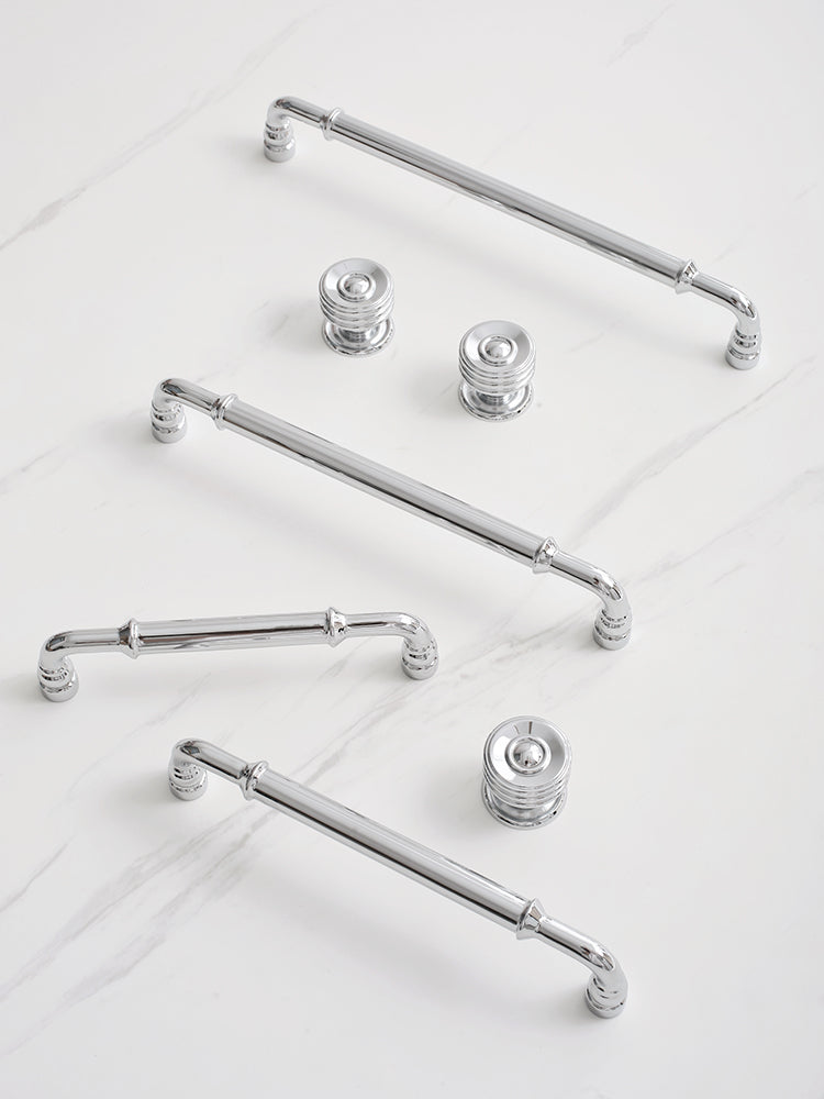 Polished Chrome Curved Pull Handles | Curva