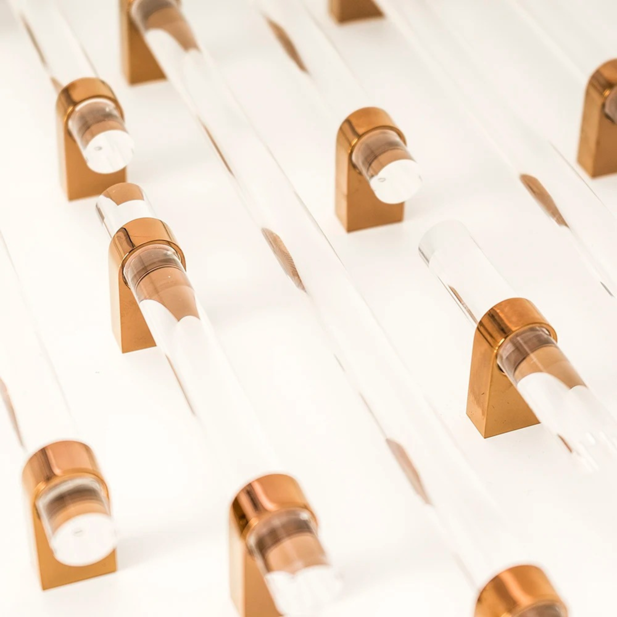 Rose Gold & Acrylic Cabinet Pulls | Rosa Aurea