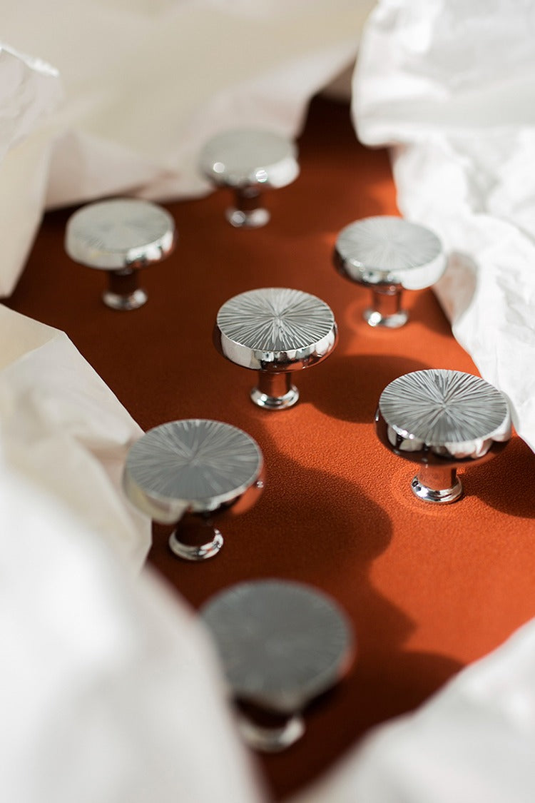 Polished Chrome Starburst Knob | Astrum Argenti