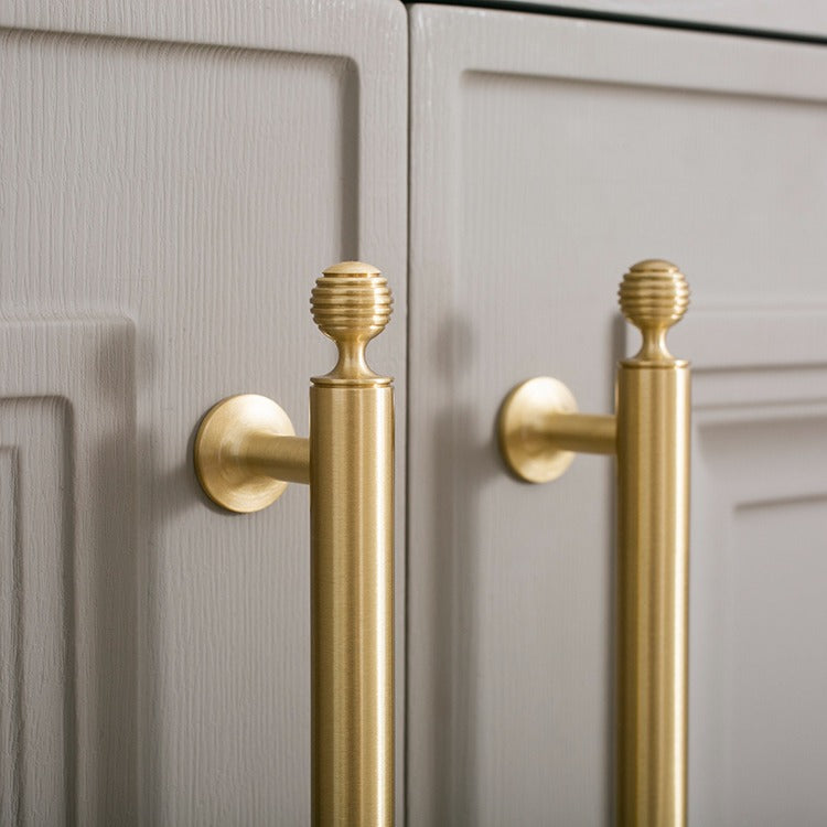Brushed Brass Cabinet Pulls | Beehive | Aurea Caelum