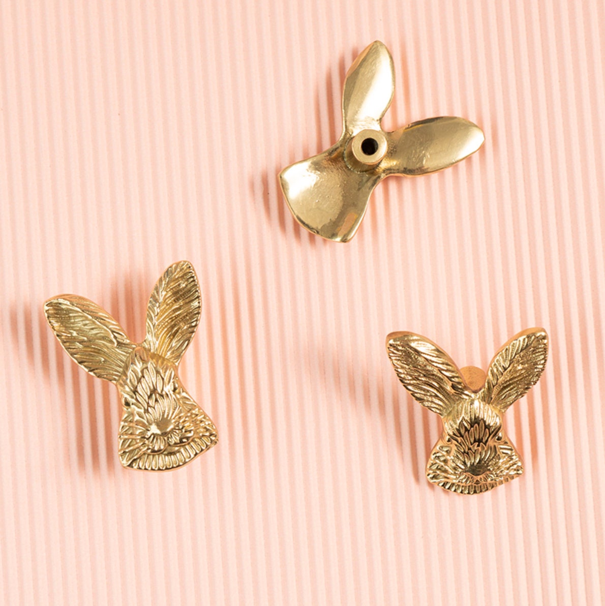 Brass Rabbit Drawer Knobs | Lepus