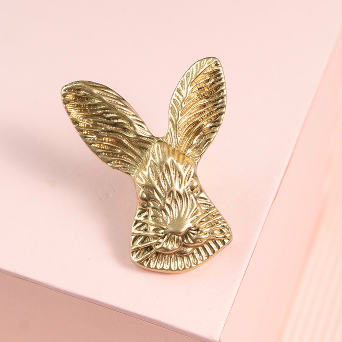 Brass Rabbit Drawer Knobs | Lepus