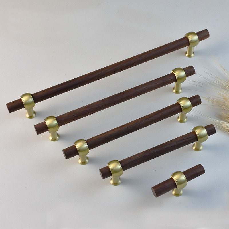 Wooden Handles With Brass Accents | Natura Circum