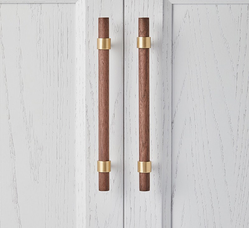 Walnut & Brass Pulls | Aevum