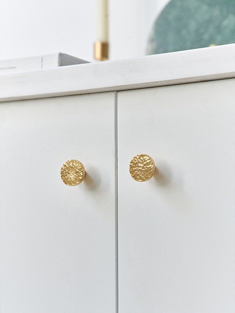 Hammered Brass Knobs | Aurum Malleus