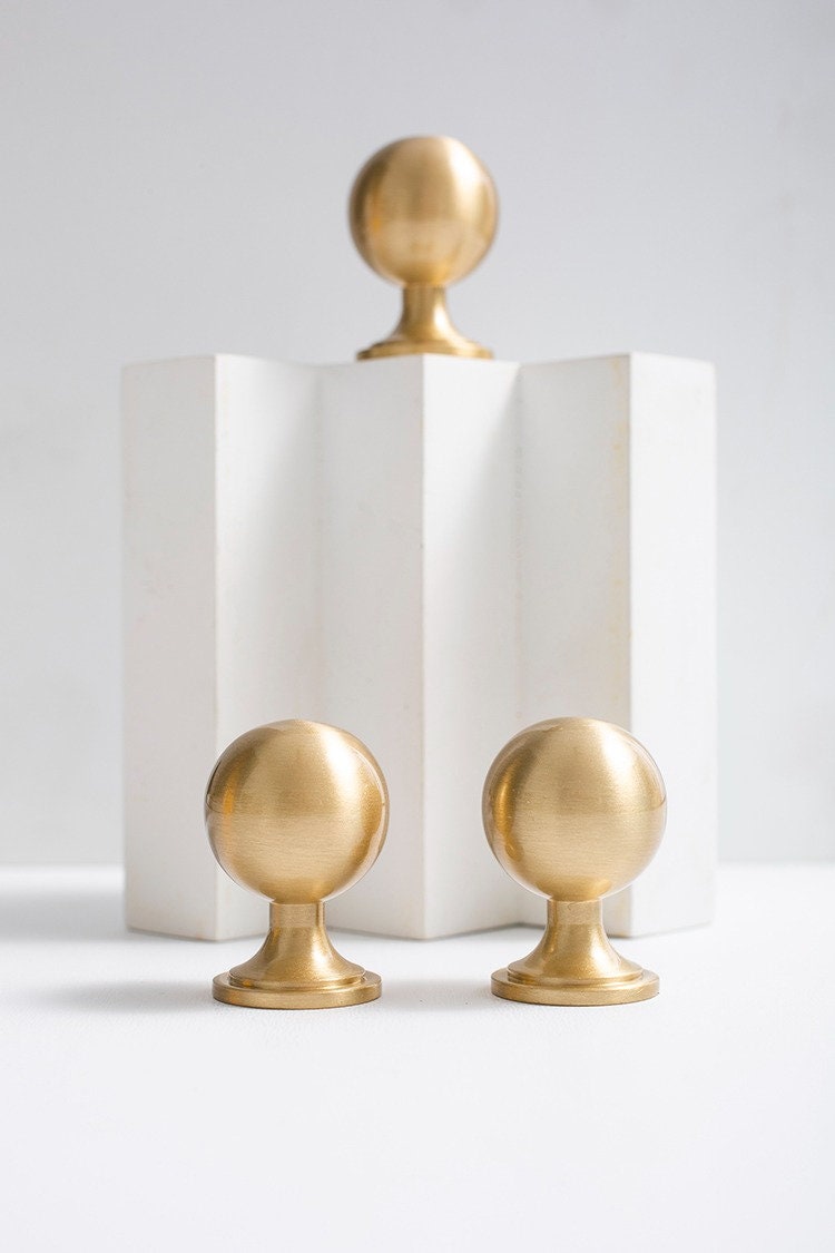 Scroll Inspired Brass Cabinet Pull | Auriola