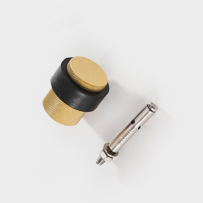 Knurled Brass Door Stop | Ianua