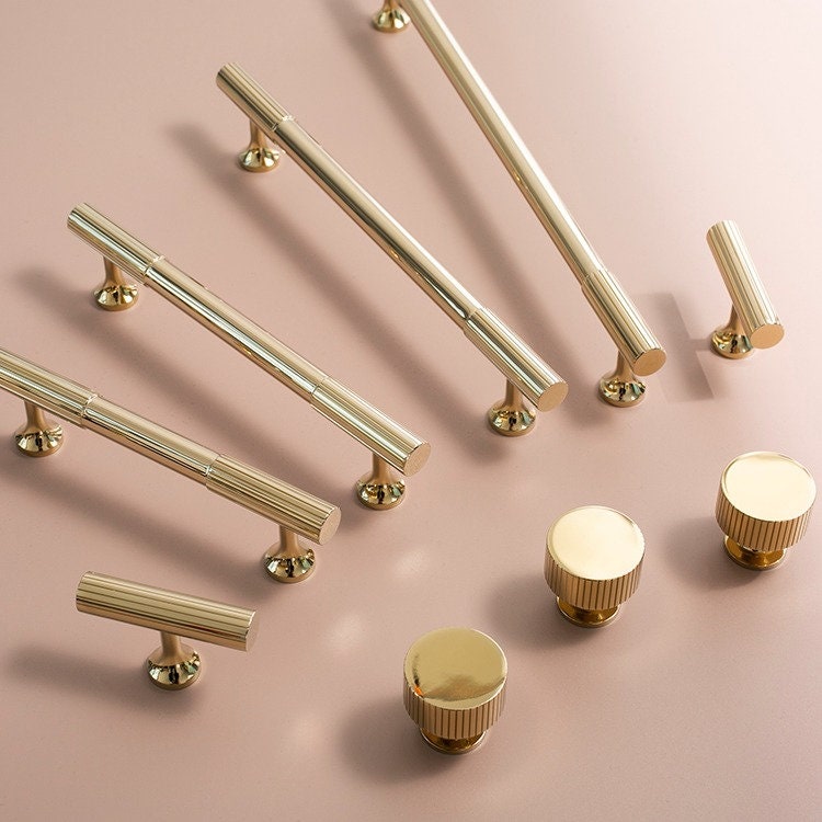 Polished Brass Pull Handles | Aurabella