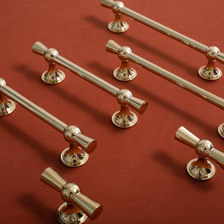 Polished Brass Bow Handles | Aurora