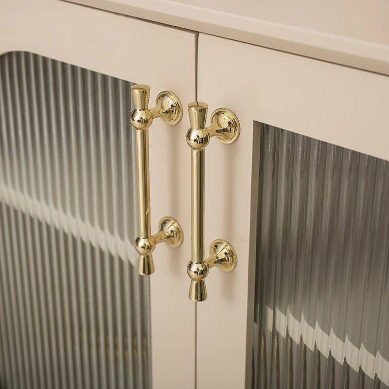 Polished Brass Bow Handles | Aurora