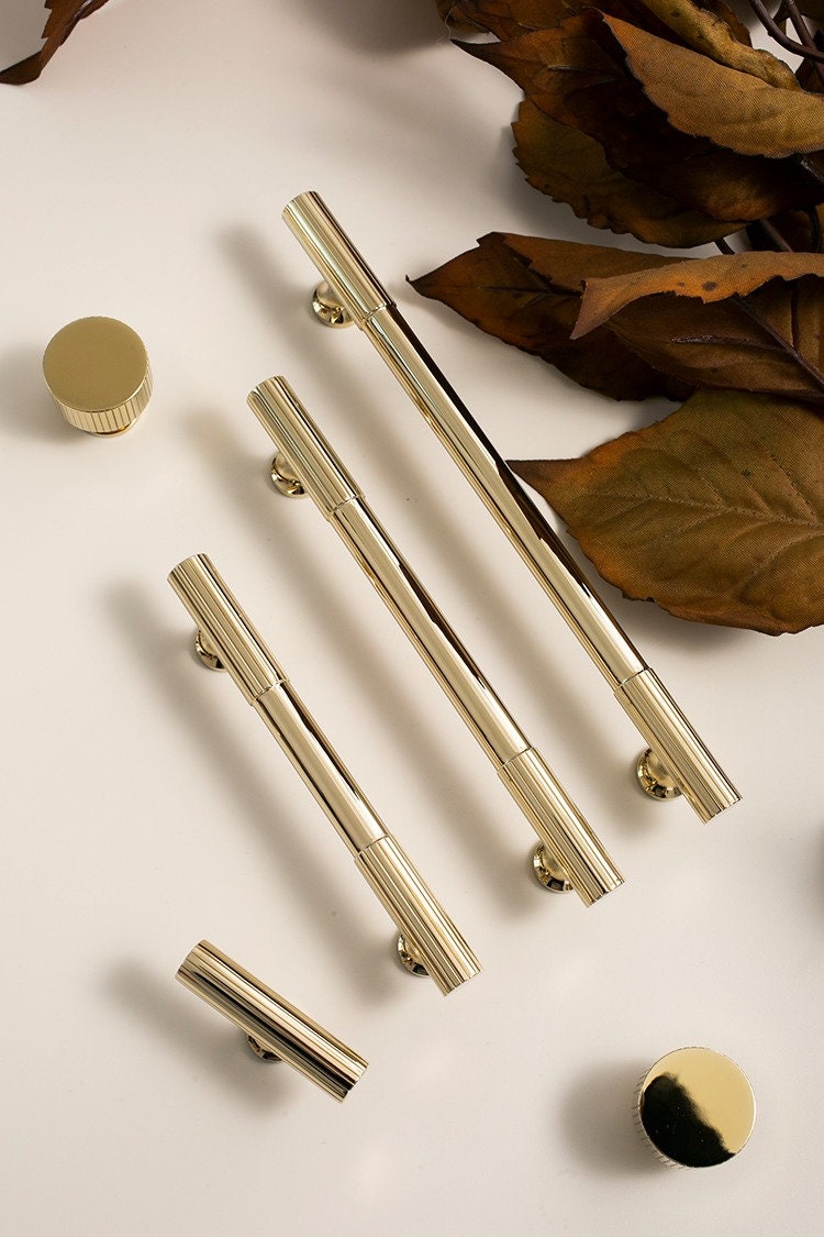 Polished Brass Pull Handles | Aurabella