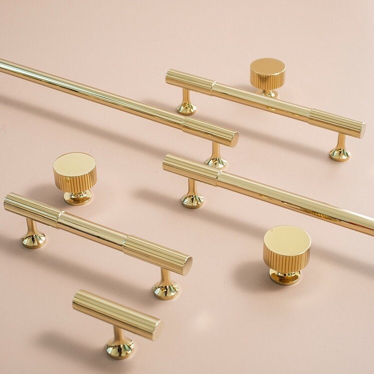 Polished Brass Pull Handles | Aurabella