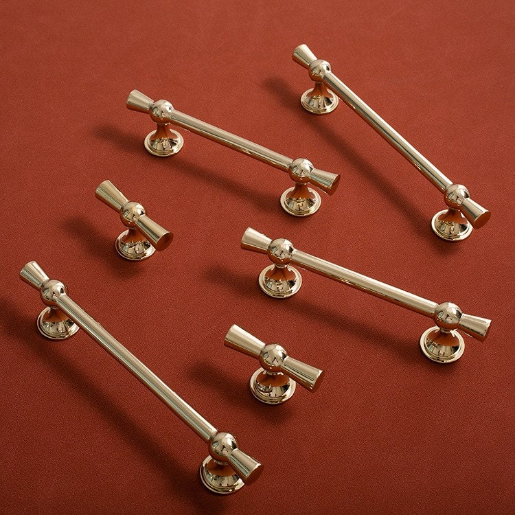 Polished Brass Bow Handles | Aurora