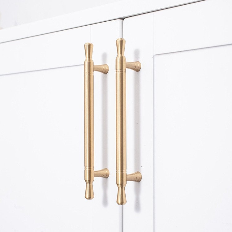 Satin Brass Drawer Pulls | Exsanguis