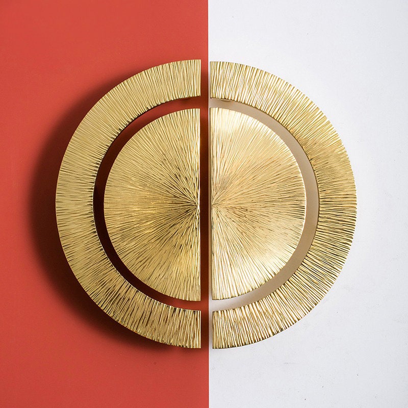 Polished Brass Starburst Cabinet Handle | Stellae