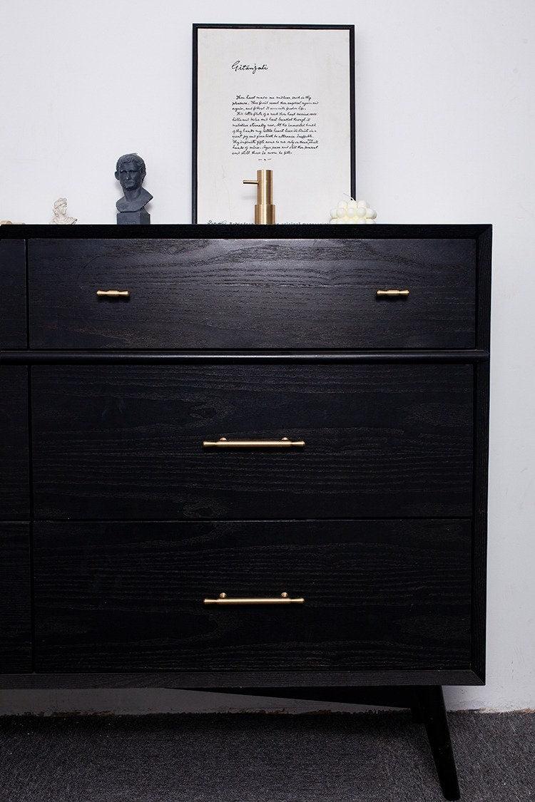 Satin Brass Drawer Pulls | Exsanguis