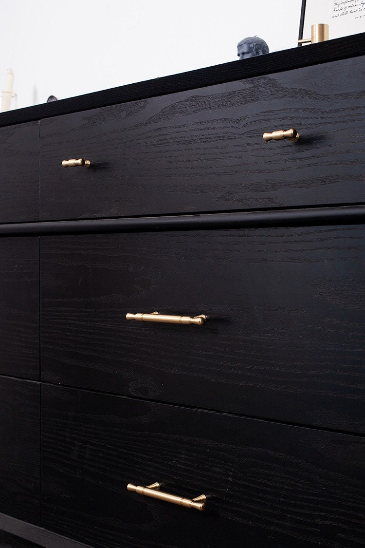 Satin Brass Drawer Pulls | Exsanguis