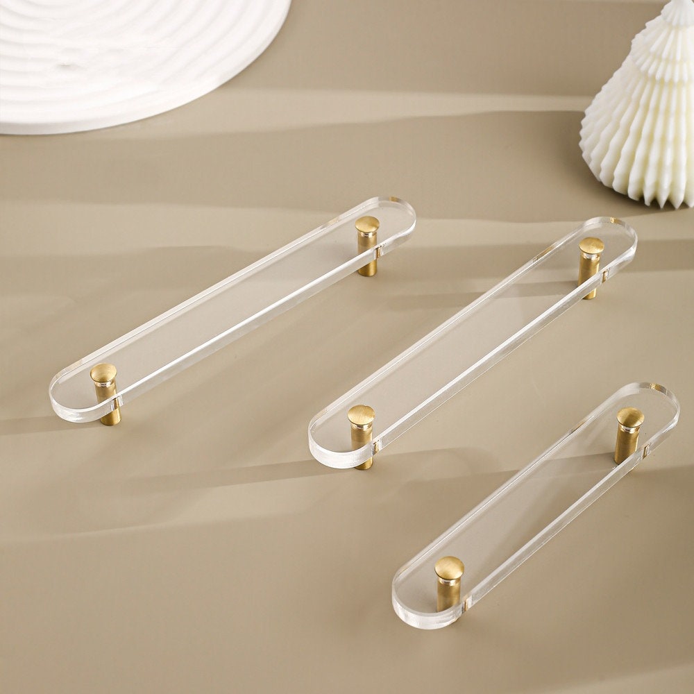 Oval Acrylic Cabinet Handle | Tornatilis