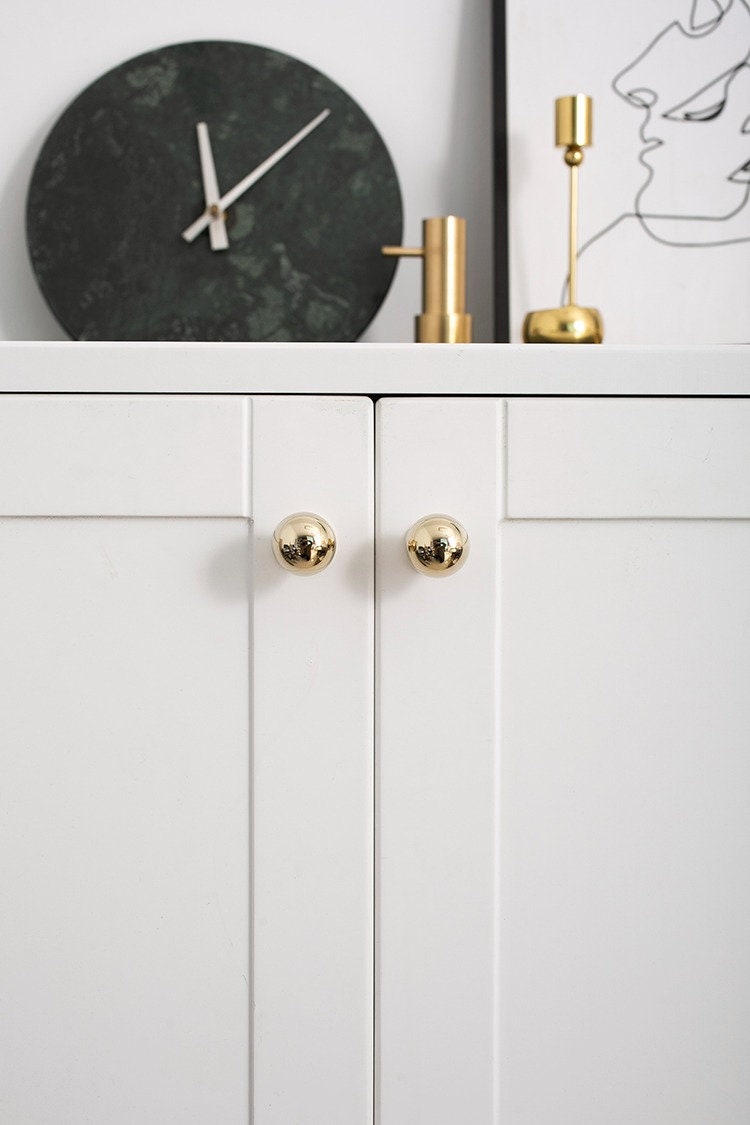 Polished Brass & Chrome Knobs | Lucinus