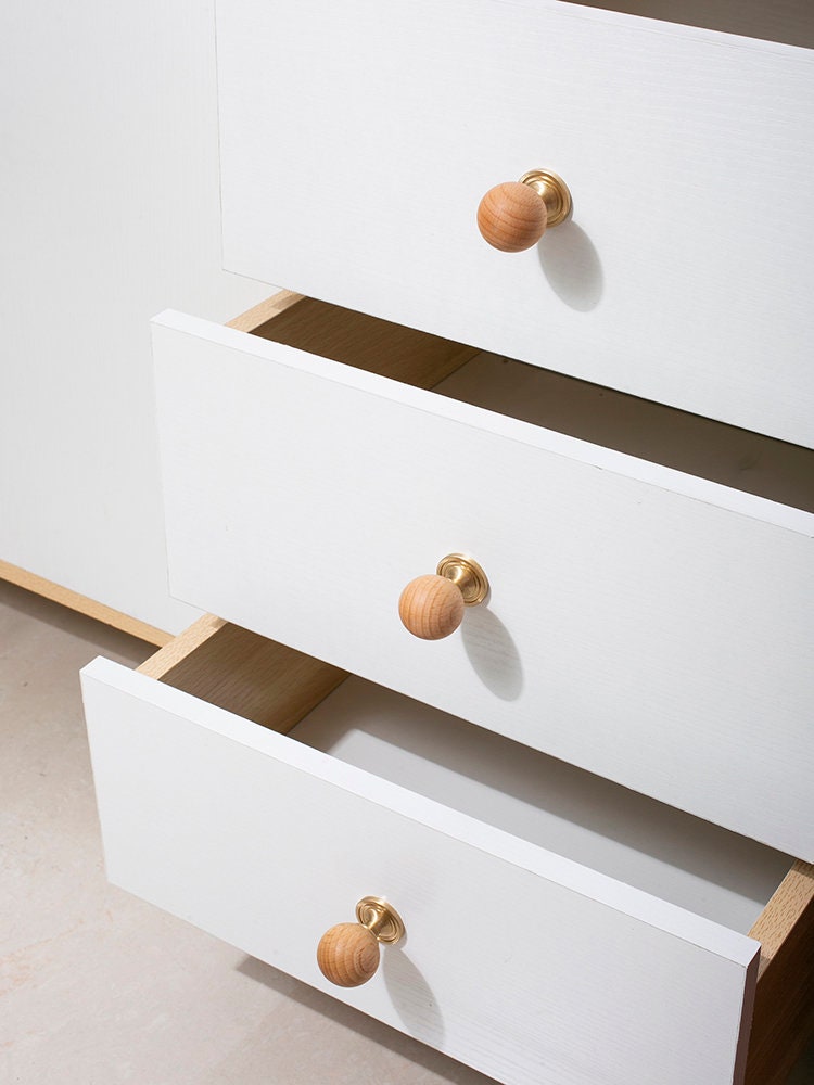 modern knobs for dresser 20 Pack Modern Kitchen Cabinet Knobs Brass Square Cabinet Hardware (LS9016GD)