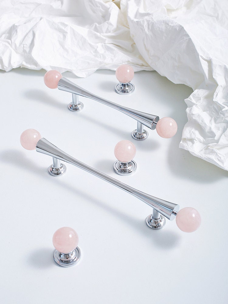 Polished Chrome & Stone Pulls | Auriola