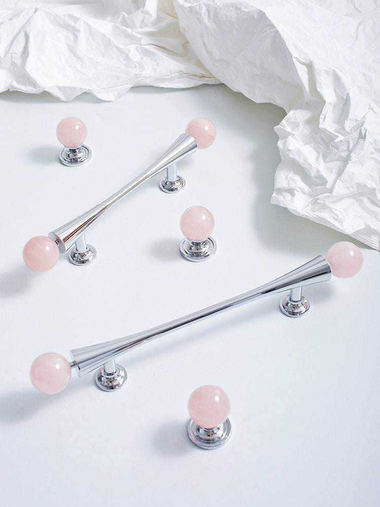 Polished Chrome & Stone Pulls | Auriola