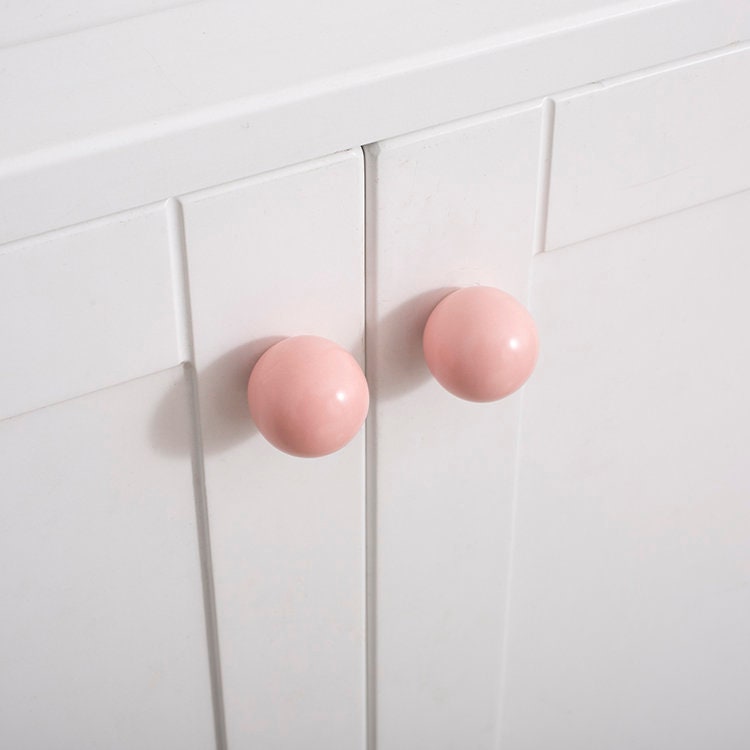 Ceramic Drawer Handles | Pink Aesthetic | Black Hardware  The Boutique  Handle Co