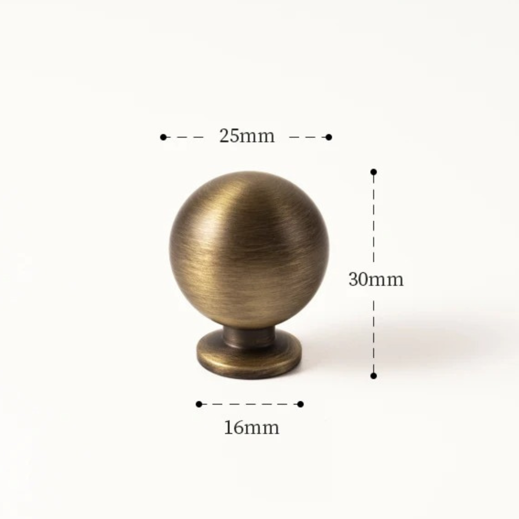 Antique Brass Rounded Pulls | Virgula