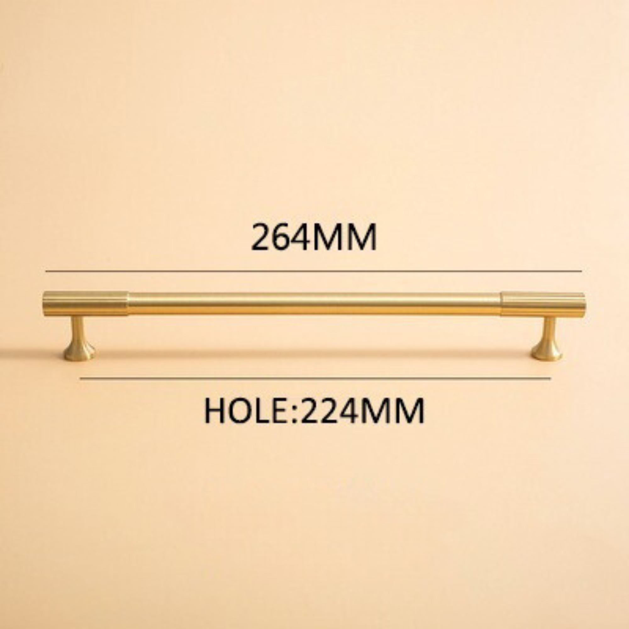 Brushed Brass Pull Handles | Aurabella