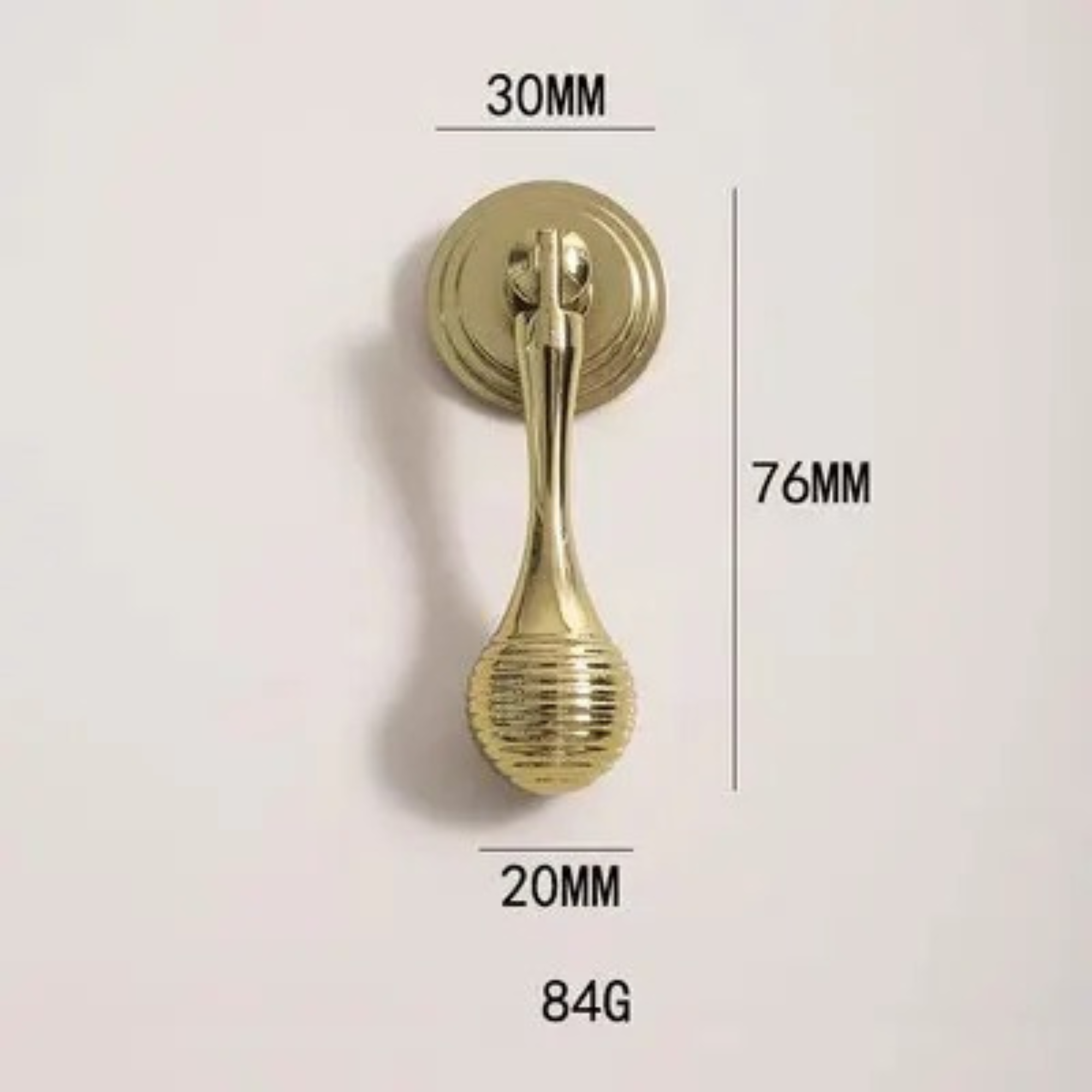 Polished Brass Cabinet Pulls | Beehive | Aurea Caelum