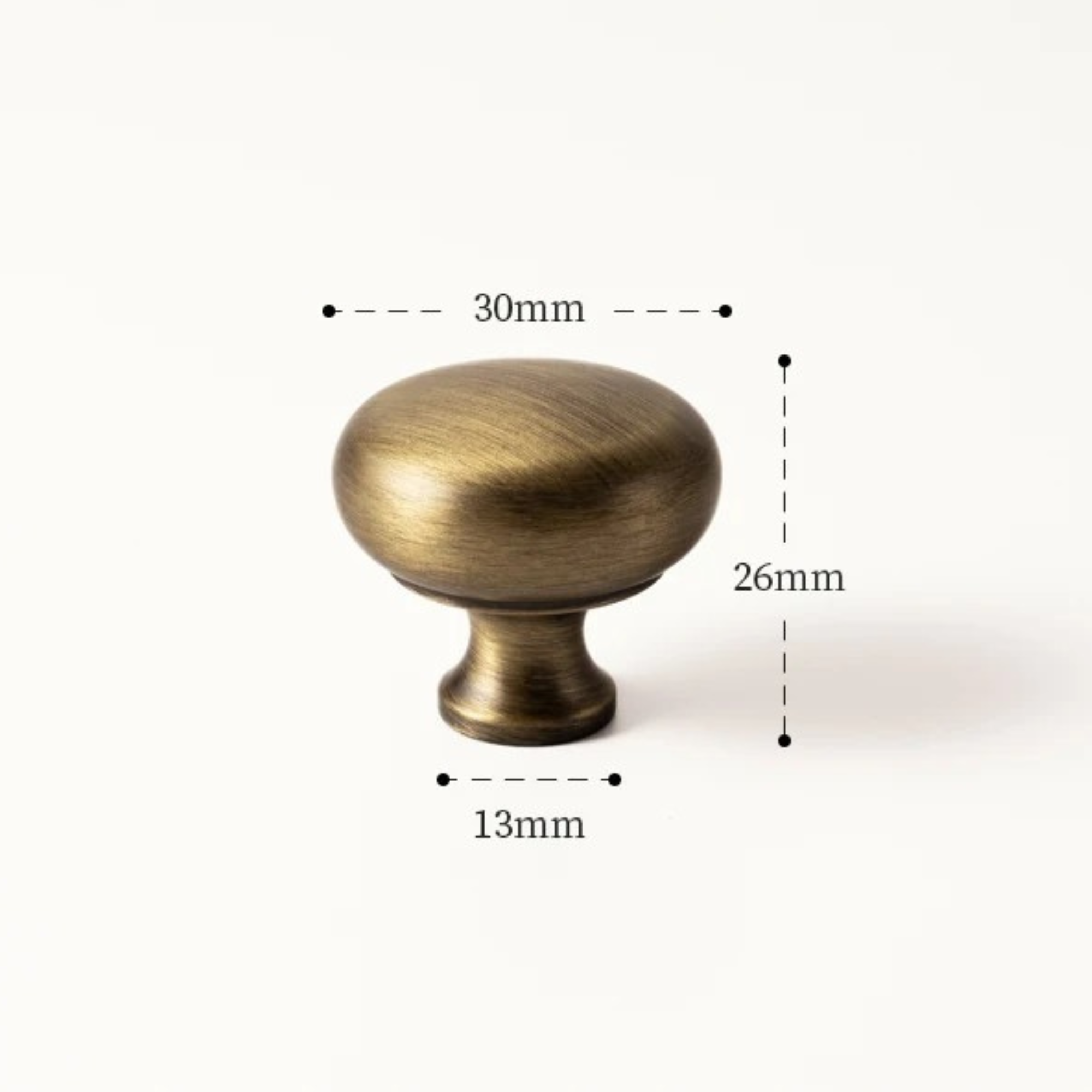 Antique Brass Rounded Pulls | Virgula